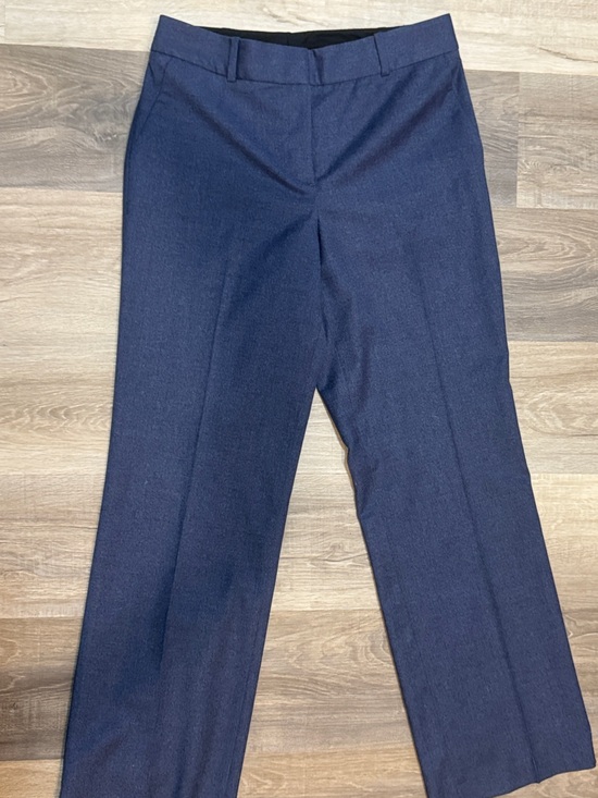 Talbots Pants - Talbots Navy Wool Straight-Leg Dress Trousers